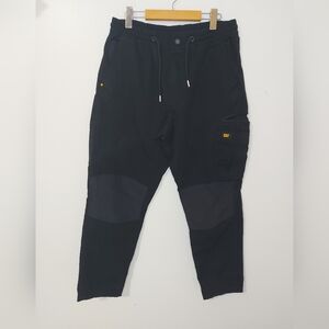 Men's Black Cargo Pants/Work Pants CAT Size 36